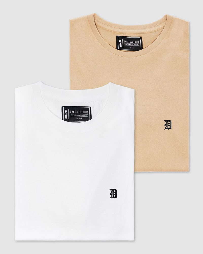 2-Pack Classic Embroidery Tee